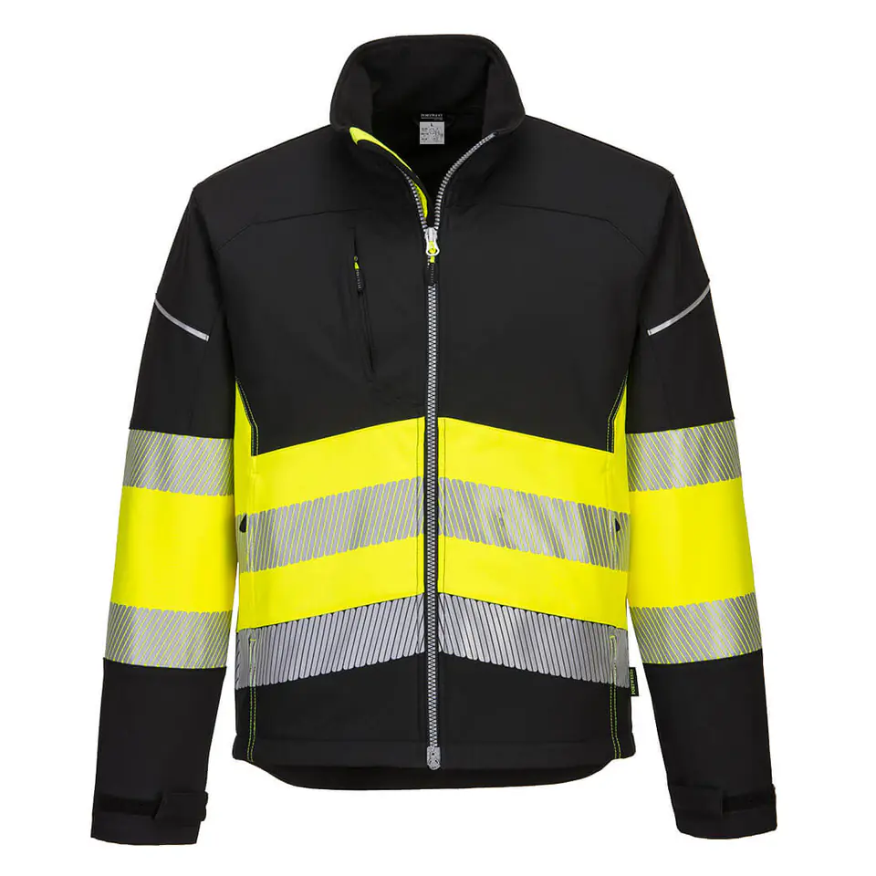 ⁨WARNING JACKET SOFTSHELL PW375BKY SIZE M⁩ at Wasserman.eu