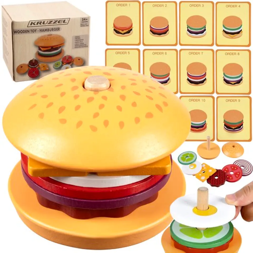 ⁨Burger drewniany Kruzzel 22673⁩ w sklepie Wasserman.eu