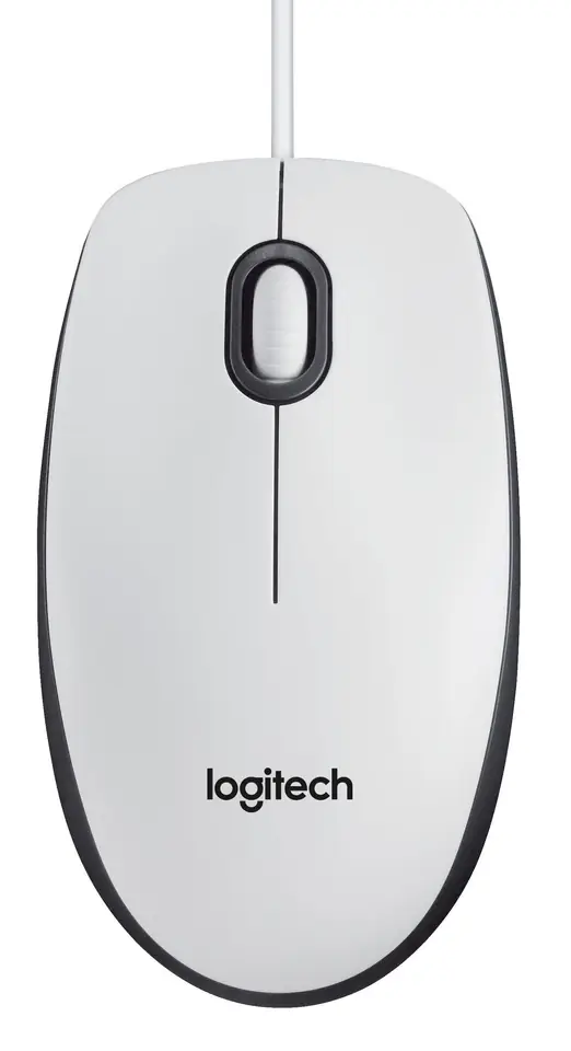 ⁨Logitech M100, Corded mouse,White⁩ w sklepie Wasserman.eu