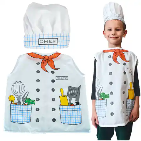 ⁨Kostium strój karnawałowy przebranie kucharz piekarz 3-8 lat⁩ w sklepie Wasserman.eu