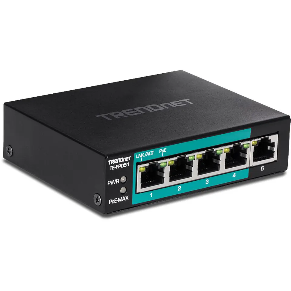 ⁨TRENDnet 5-Port Fast Ethernet Long⁩ w sklepie Wasserman.eu