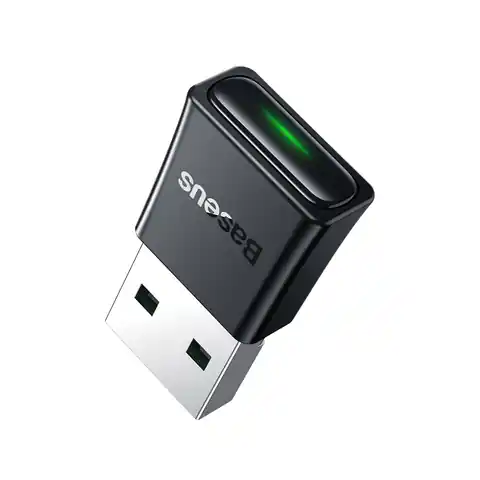 ⁨Adapter konektor nadajnik odbiornik Bluetooth 5.3 USB zasięg 20m czarny⁩ w sklepie Wasserman.eu