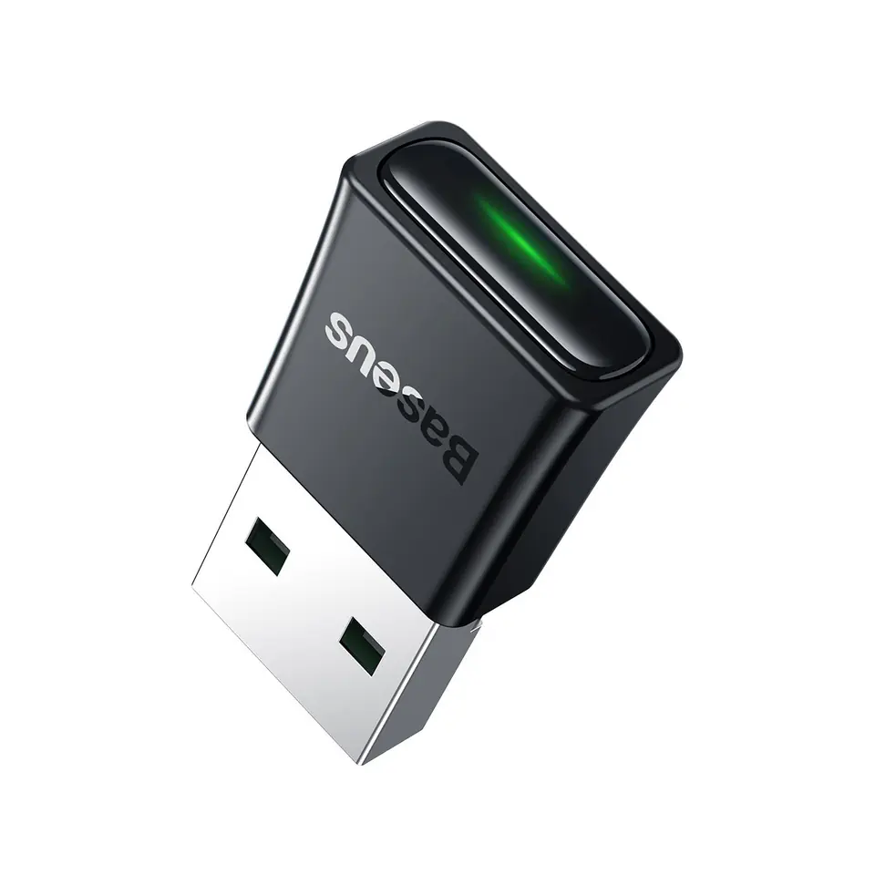 ⁨Adapter konektor nadajnik odbiornik Bluetooth 5.3 USB zasięg 20m czarny⁩ w sklepie Wasserman.eu