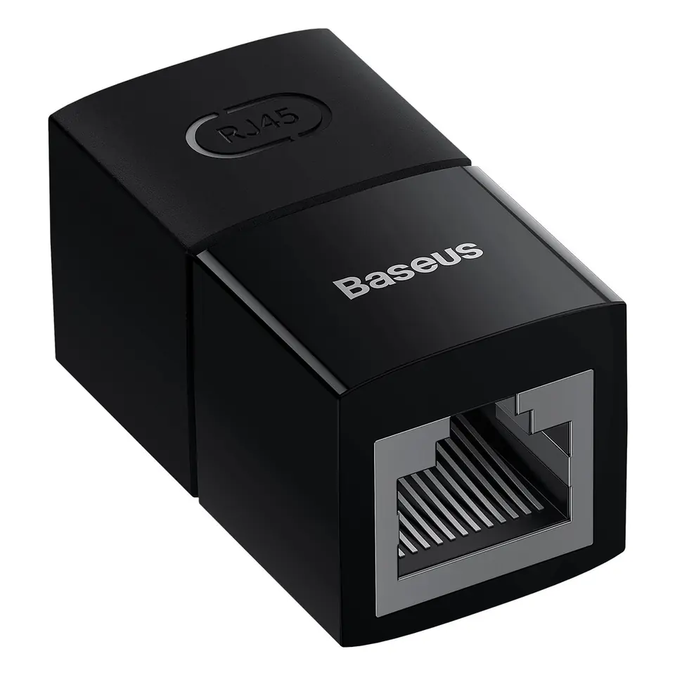 Złączka łącznik kabli sieciowych Ethernet RJ45 czarna ZESTAW 10szt. w sklepie Wasserman.eu
