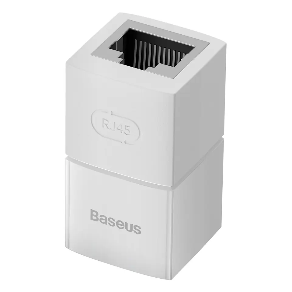 ⁨Złączka łącznik kabli sieciowych Ethernet RJ45 biała ZESTAW 10szt.⁩ w sklepie Wasserman.eu