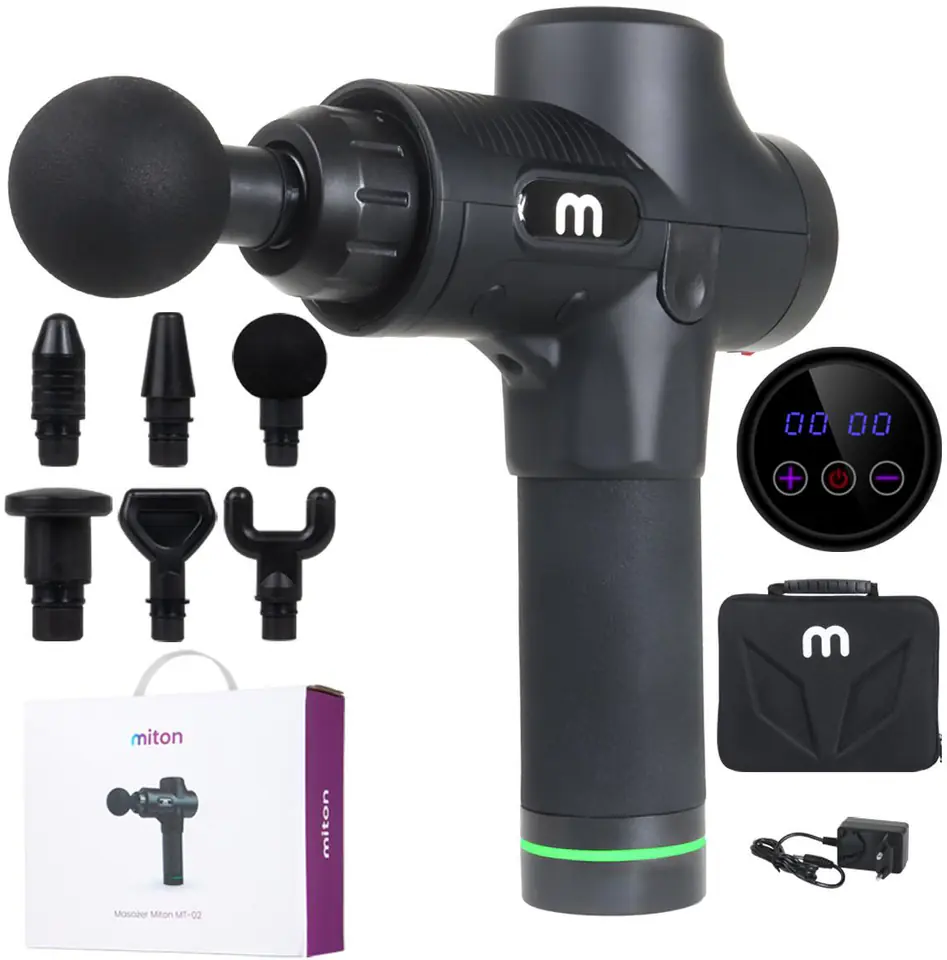 ⁨Miton MT-02 cordless massage gun⁩ at Wasserman.eu