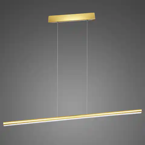 ⁨Lampa wisząca LINEA No.1 100 cm 3k złota ściemnialna  Altavola Design (Barwa światła delikatnie ciepła, Kolor Złoty, Możliwość ściemniania tak)⁩ w sklepie Wasserman.eu