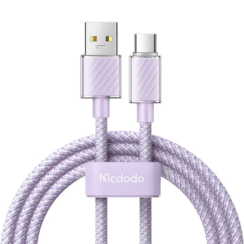 ⁨Kabel USB-A do USB-C Mcdodo CA-3655, 100W, 2m (fioletowy)⁩ w sklepie Wasserman.eu