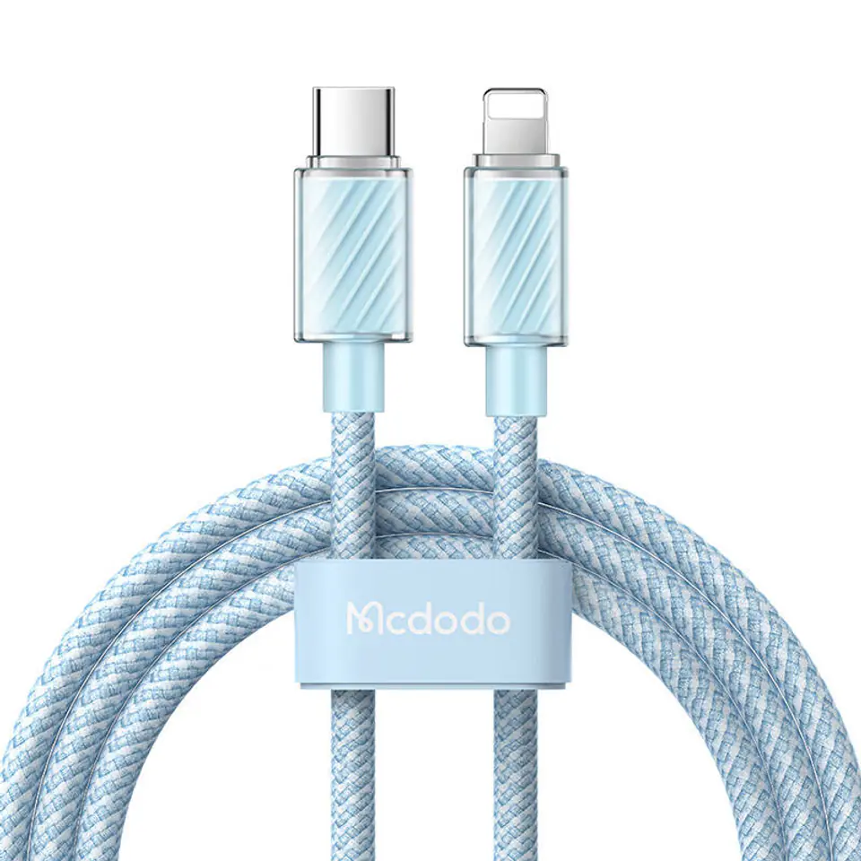 ⁨Kabel USB-C do Lightning Mcdodo CA-3664, 36W, 2m (niebieski)⁩ w sklepie Wasserman.eu