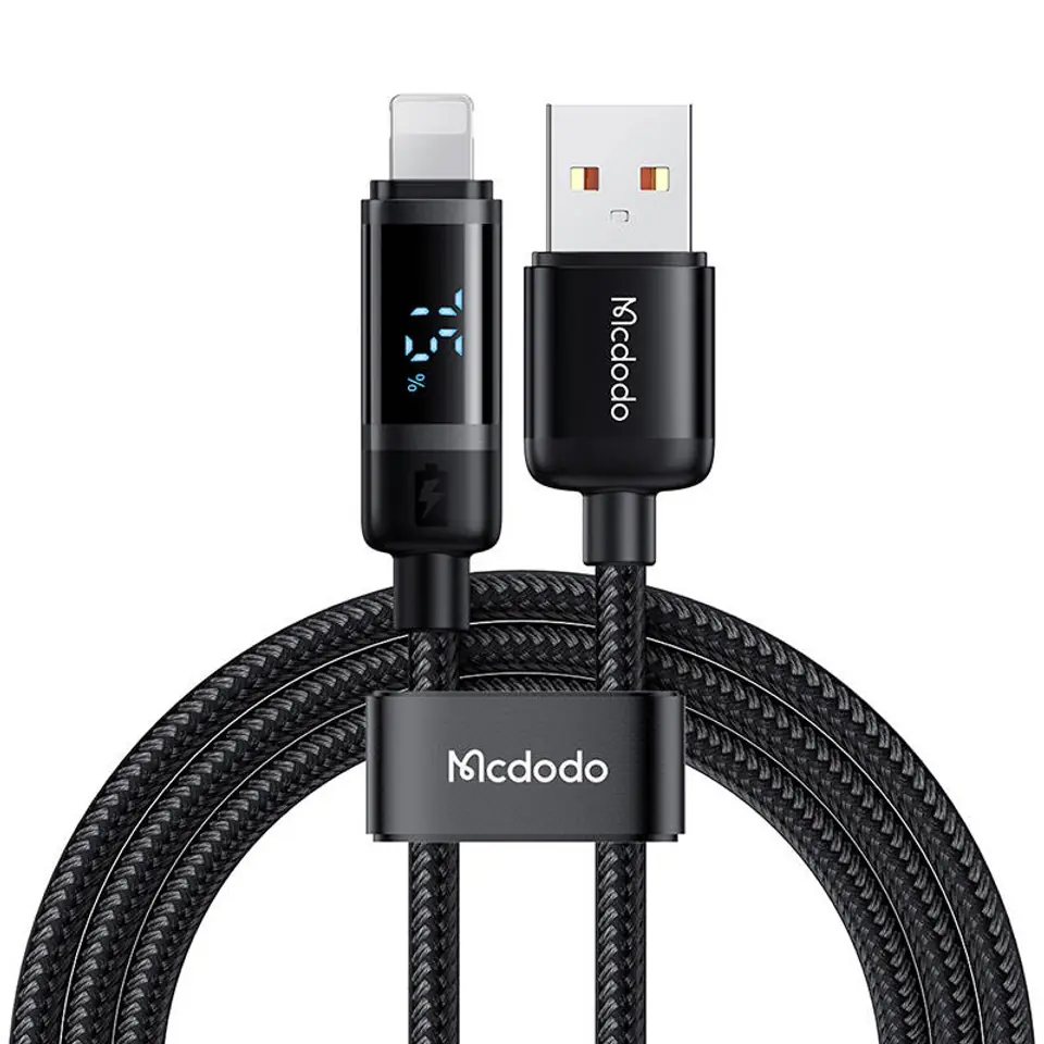 ⁨Kabel  USB-A do Lightning Mcdodo CA-5000, 1,2m (czarny)⁩ w sklepie Wasserman.eu