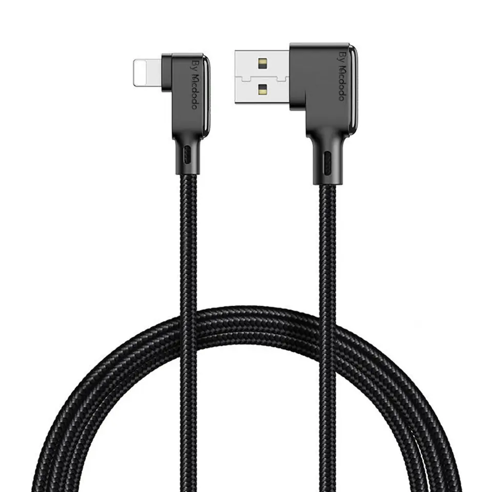 ⁨Kabel USB-A do Lightning Mcdodo CA-7511, 1,8m (czarny)⁩ w sklepie Wasserman.eu