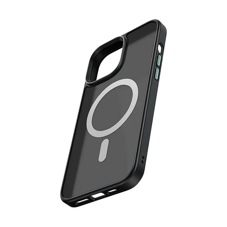 ⁨Etui McDodo Magnetic do iPhone 14 plus (czarny)⁩ w sklepie Wasserman.eu