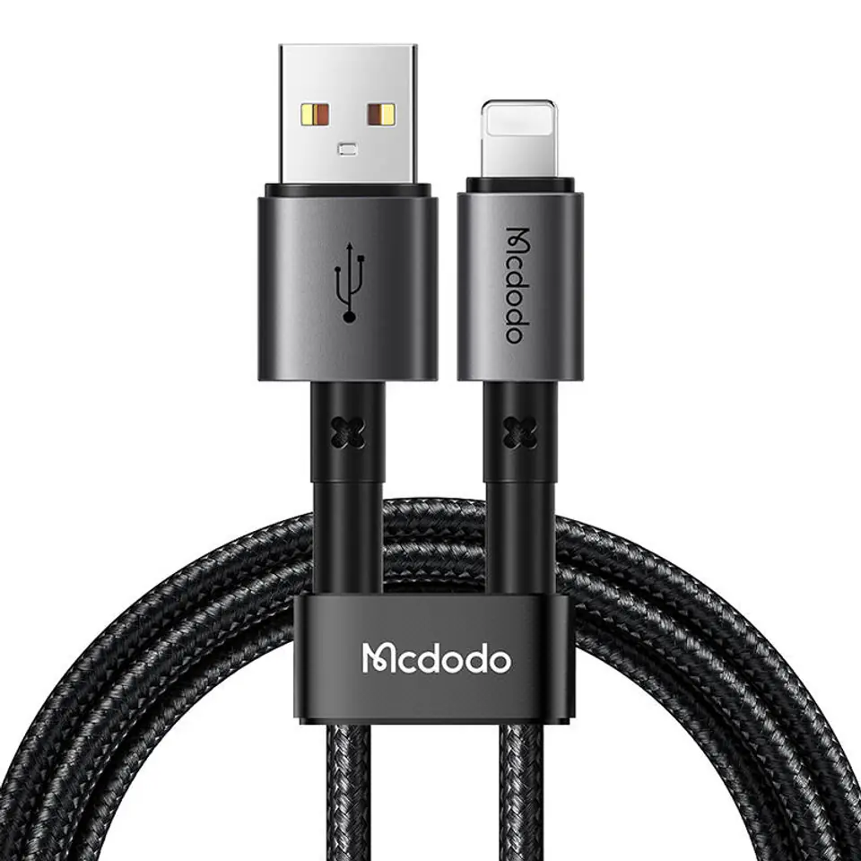 ⁨Kabel USB-A do Lightning Mcdodo CA-3580, 1,2m (czarny)⁩ w sklepie Wasserman.eu