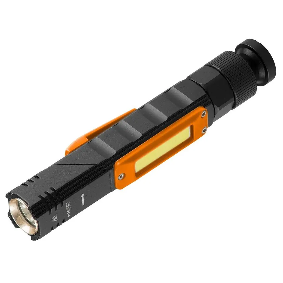 ⁨USB Rechargeable Flashlight 300 lm 2 in 1 CREE XPE + COB LED⁩ at Wasserman.eu