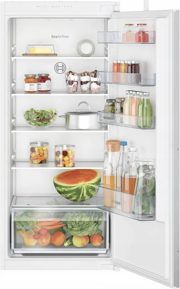 ⁨Bosch Refrigerator KIR41NSE0 Energy efficiency class E, Built-in, Larder, Height 122.1 cm, Fridge net capacity 204 L, 35 dB, Whi⁩ w sklepie Wasserman.eu