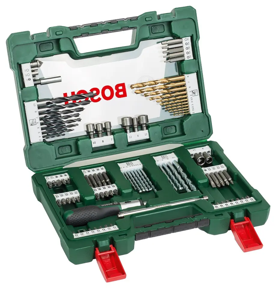 ⁨ZESTAW WIERTEŁ I BITÓW V-LINE 91SZT⁩ w sklepie Wasserman.eu