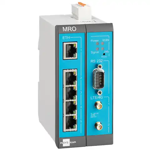 ⁨Insys Microelectronics MoRoS icom MRO-L200, 4G router⁩ at Wasserman.eu