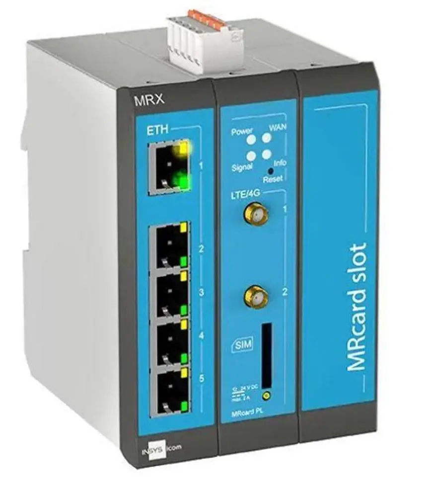 ⁨Insys Icom MRX3 LTE 1.2 IND CELL ROUTER WW/FREQ. BANDS NAT VPN FIREWELL 5LP⁩ w sklepie Wasserman.eu