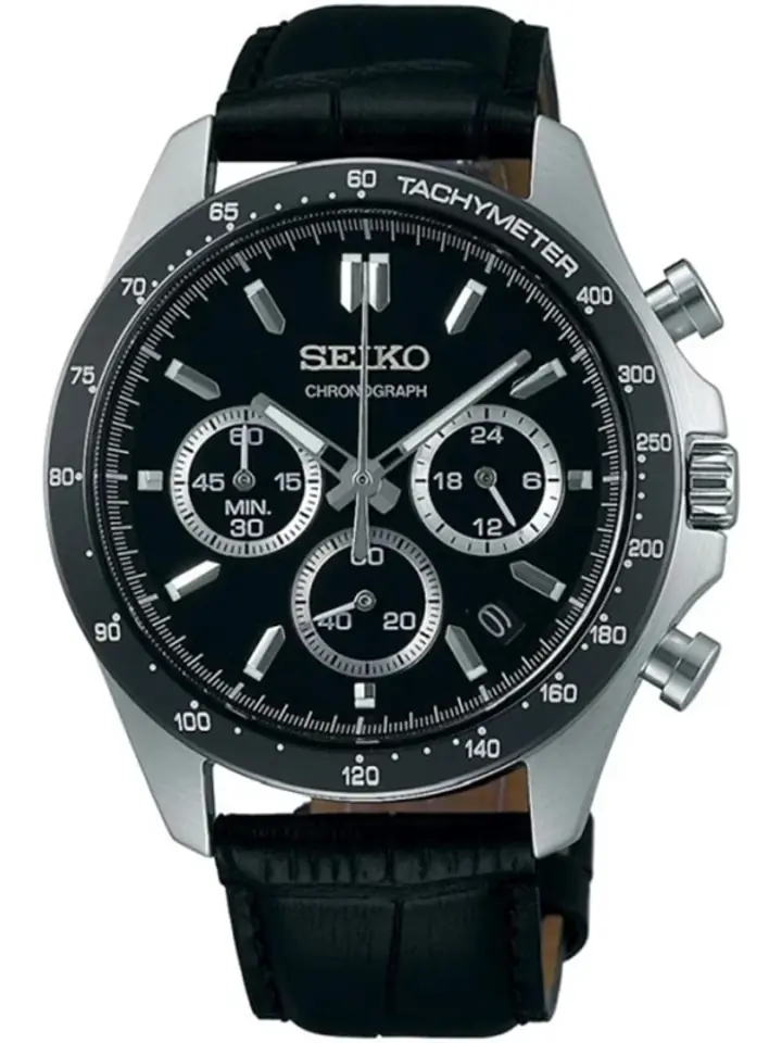 ⁨ZEGAREK MĘSKI SEIKO CHRONOGRAPH BLACK SPIRIT SBTR021 + BOX⁩ w sklepie Wasserman.eu