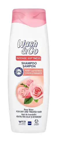⁨Wash&Go Rose Water Szampon oczyszczający i odżywczy 360ml⁩ w sklepie Wasserman.eu