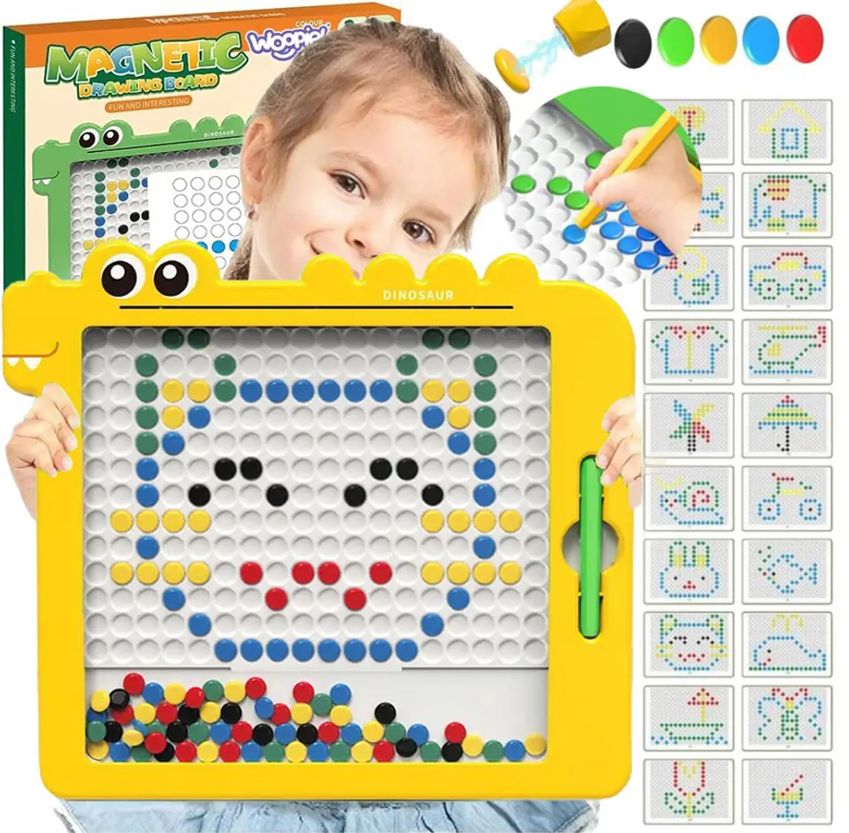 ⁨WOOPIE Tablica Magnetyczna dla Dzieci Montessori MagPad Dinozaur⁩ w sklepie Wasserman.eu