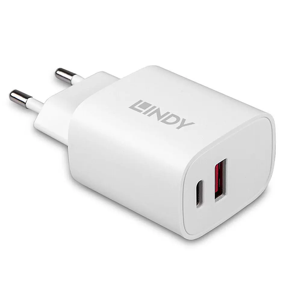 ⁨Lindy 20W USB Type A & C Charger⁩ w sklepie Wasserman.eu