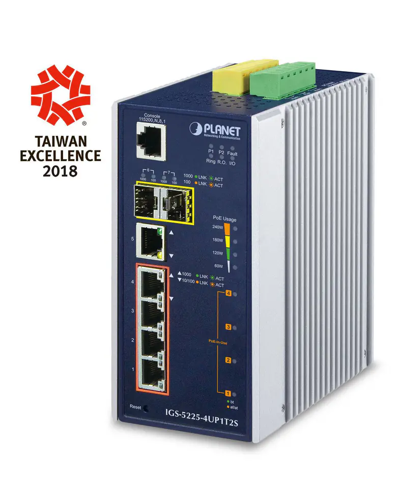 ⁨Planet IP30 Industrial L2+/L4 4-Port⁩ w sklepie Wasserman.eu