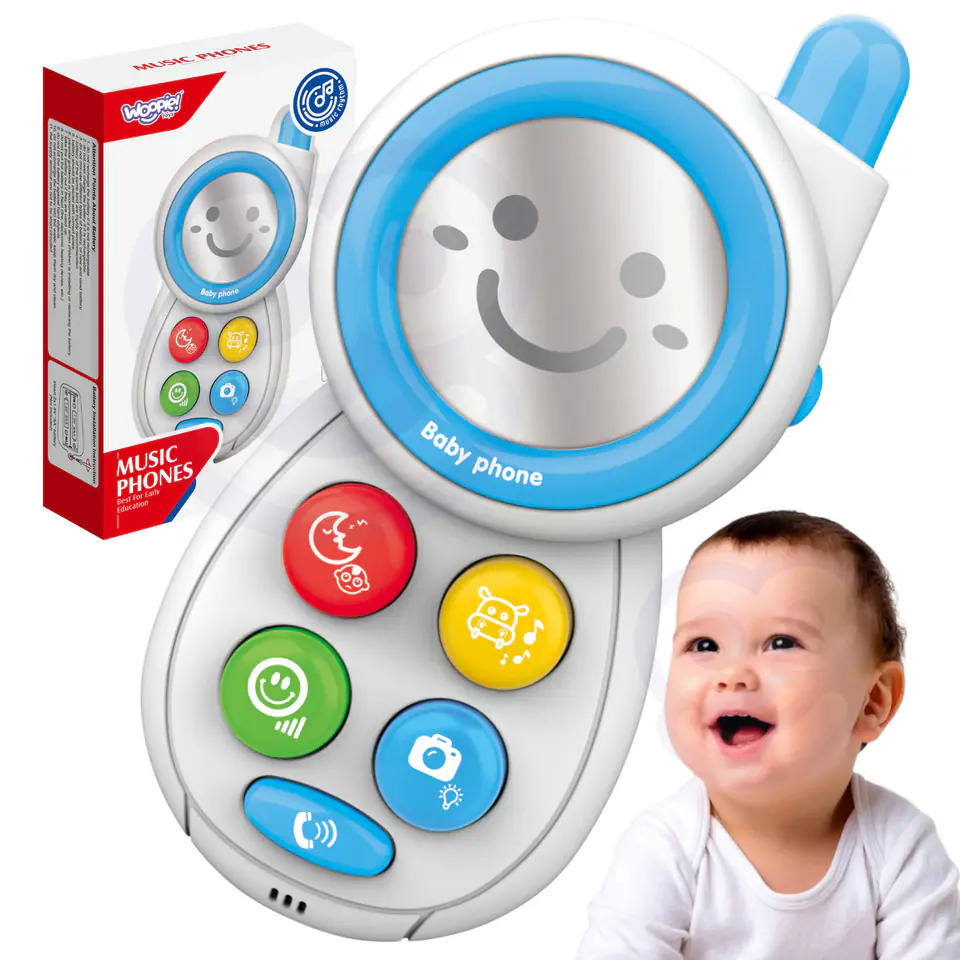 ⁨WOOPIE BABY Telefonik Interaktywny Komórka z Dźwiękami⁩ w sklepie Wasserman.eu