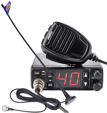 ⁨Radio CB Jopix AP7 12/24V plus antena magnesowa⁩ w sklepie Wasserman.eu