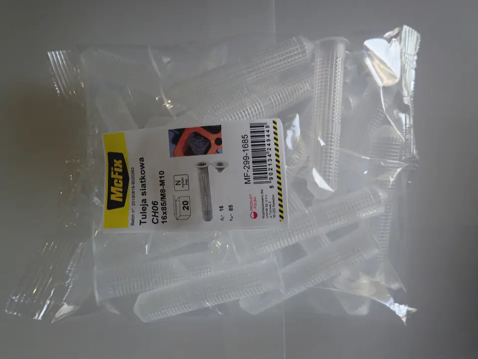 ⁨PLASTIC MESH SLEEVE FOR RESINS 16*85MM 20PCS⁩ at Wasserman.eu