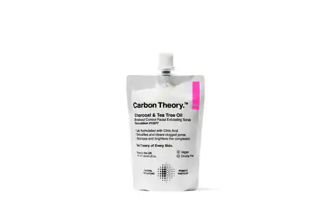 ⁨CARBON THEORY Charcoal & Tea Tree Oil Złuszczający Peeling do twarzy Facial Exfoliating Scrub⁩ w sklepie Wasserman.eu