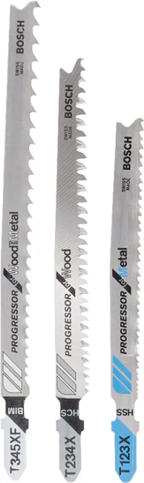 ⁨JIG SAW BLADE SET T PROGRESSOR 3 PCS.⁩ at Wasserman.eu