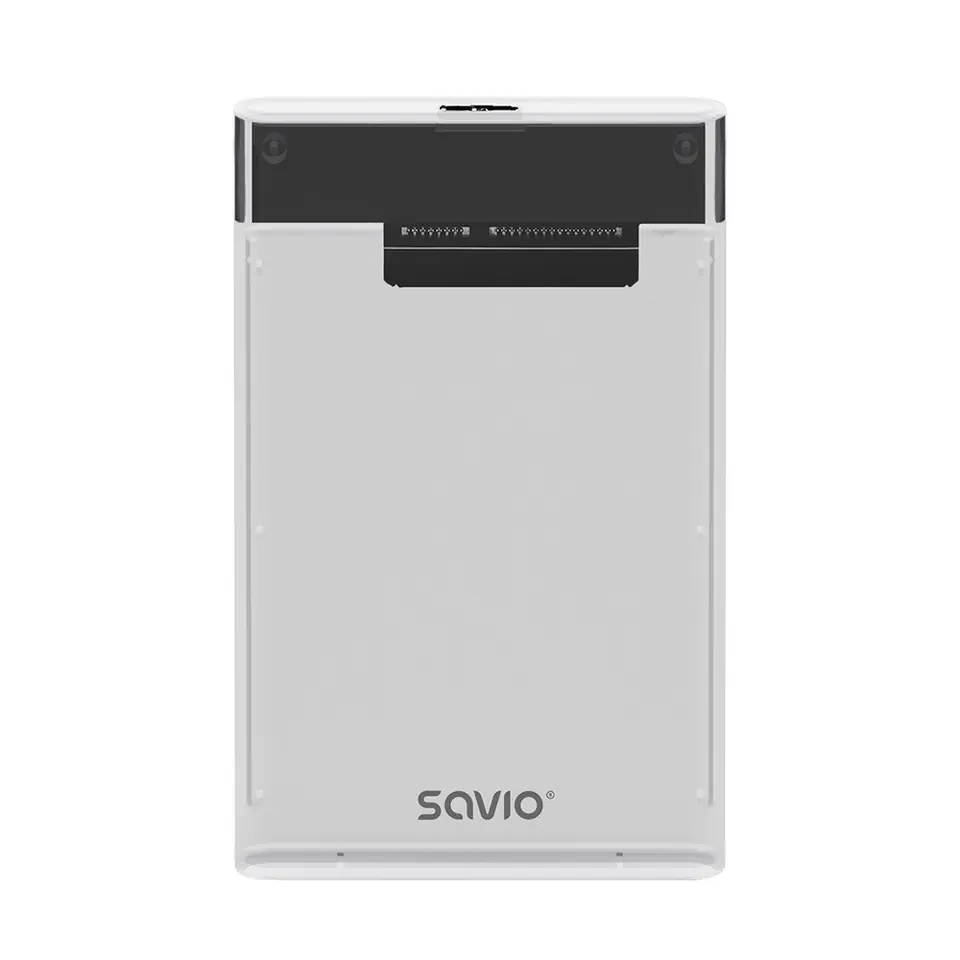 ⁨SAVIO ZEWNĘTRZNA OBUDOWA NA DYSK HDD/SDD 2,5", USB 3.0, TRANSPARENTNA, AK-66⁩ w sklepie Wasserman.eu