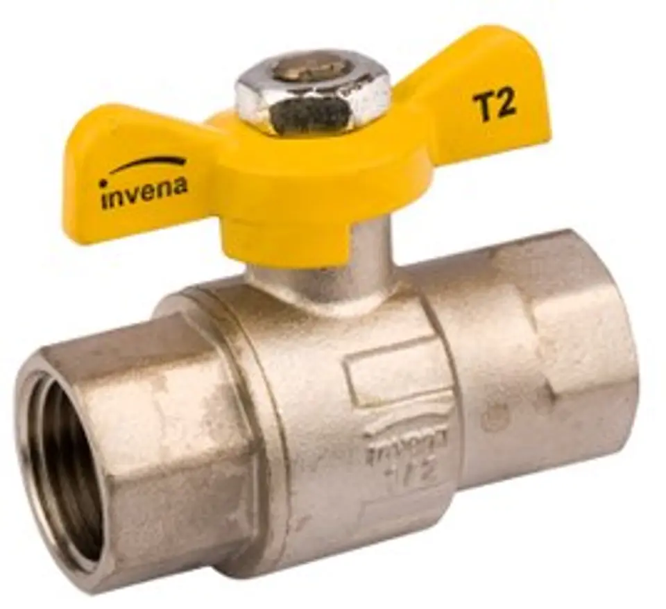 GAS BALL 1/2'' WITH BUTTERFLY WITH THREAD W/W at Wasserman.eu