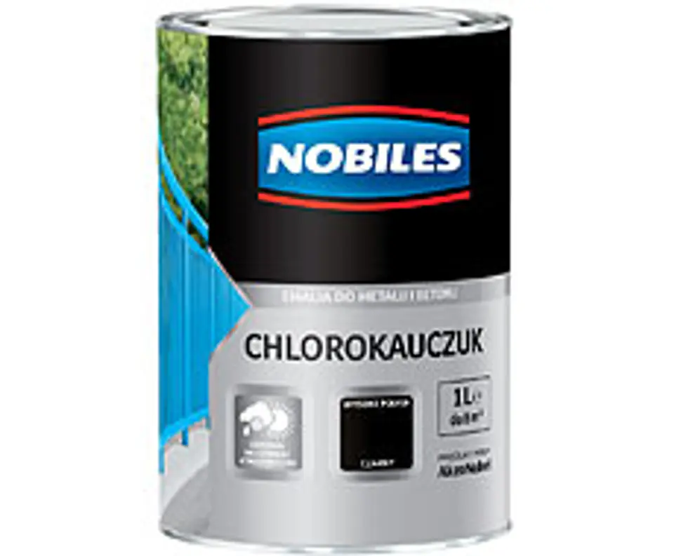 ⁨NOBILES CHLORORUBBER RUBBER ENAMEL BROWN CHOCOLATE 0.9L⁩ at Wasserman.eu