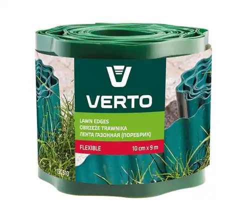 ⁨Obrzeże do trawników 10 cm x 9 m, zielone Verto⁩ w sklepie Wasserman.eu