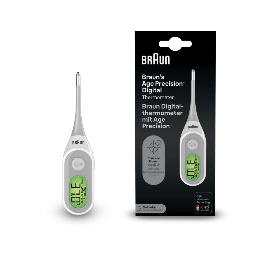 ⁨BRAUN PRT2000 Termometr elektroniczny piórkowy z age precision®, pomiar w 8 s⁩ w sklepie Wasserman.eu
