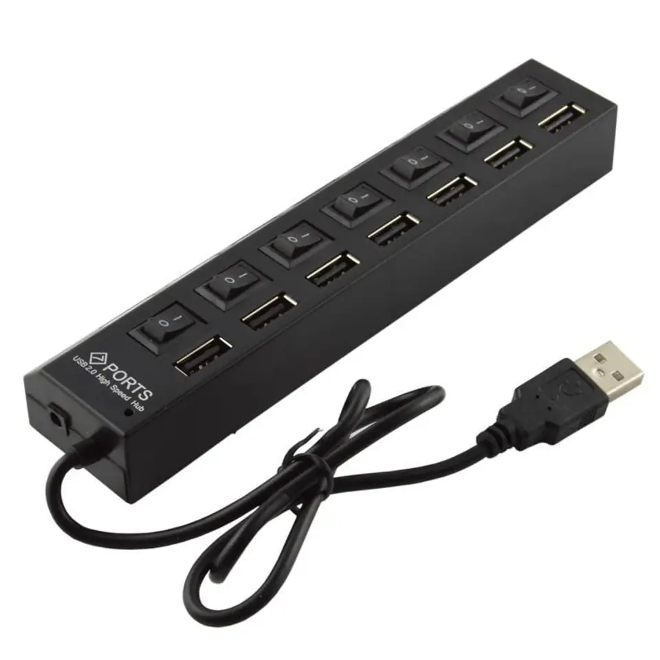 ⁨CoreParts USB to 7 Ports USB2.0 HUB⁩ w sklepie Wasserman.eu