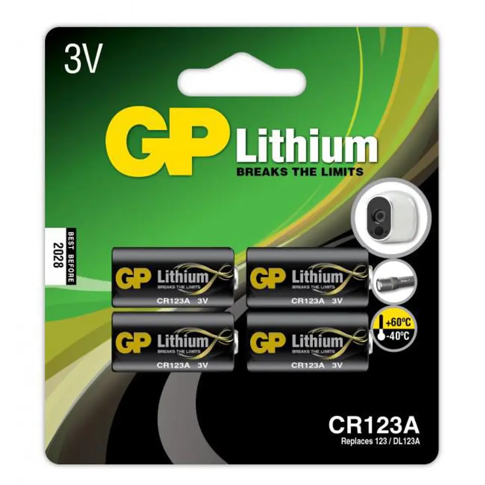 GP LITHIUM BATTERY CR123A w sklepie Wasserman.eu
