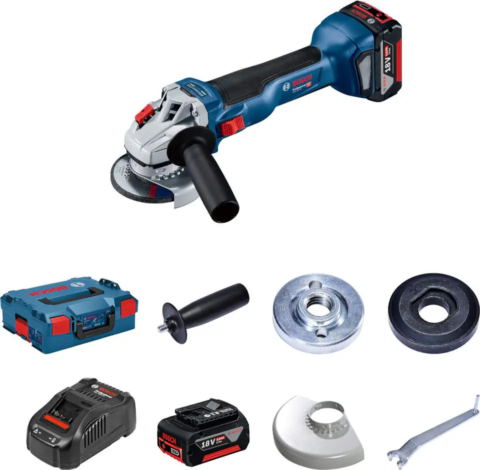 ⁨ANGLE GRINDER FI 125 18V-LI 2X5.0AH GWS BOSCH⁩ at Wasserman.eu