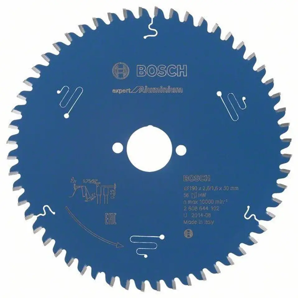 ⁨EXPERT SAW BLADE FOR ALUMINIUM 190*30*2.6 56 T⁩ at Wasserman.eu