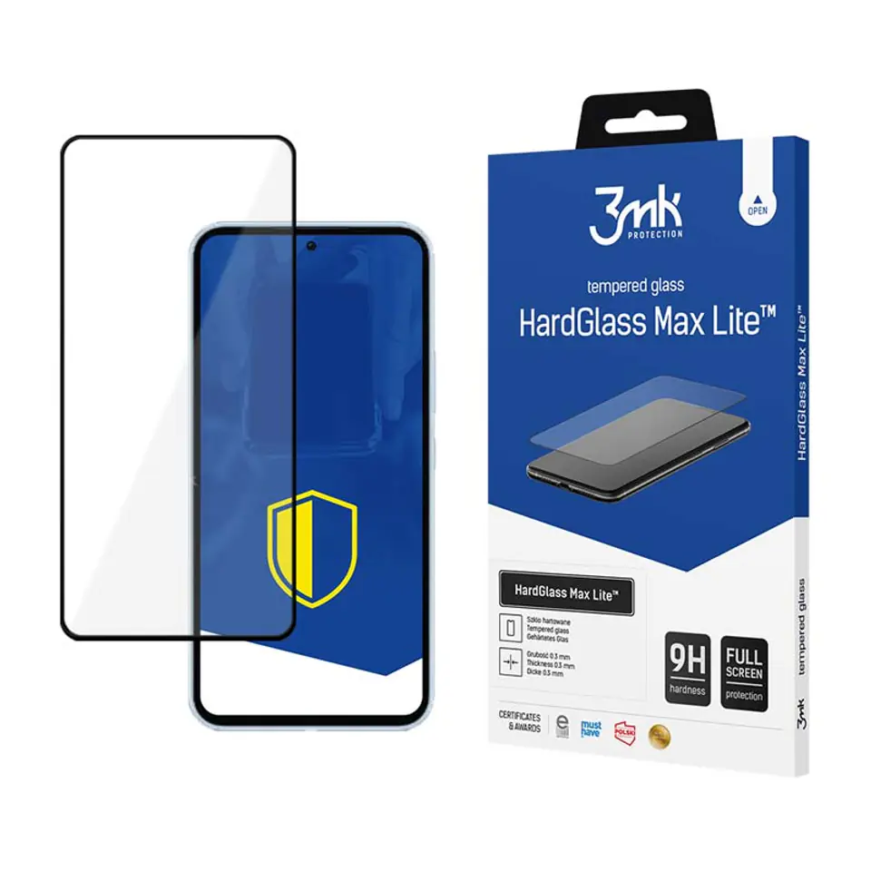 ⁨3mk HardGlass Max Lite - Szkło hartowane do Samsung Galaxy S24 FE (Czarny)⁩ w sklepie Wasserman.eu