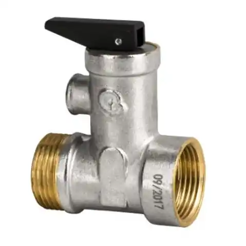 ⁨SAFETY VALVE WITH 1/2 NON-RETURN VALVE WITH BUTTERFLY⁩ at Wasserman.eu