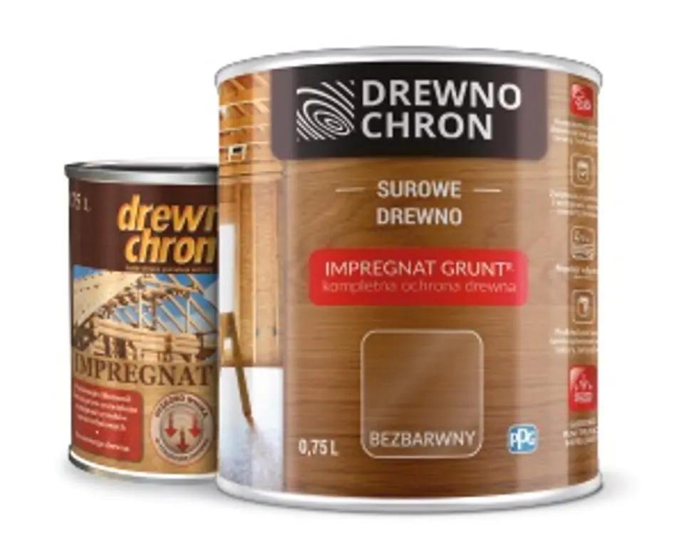 ⁨DREWNOCHRON IMPREGNAT GRUNT BEZBARWNY 2.5L⁩ w sklepie Wasserman.eu