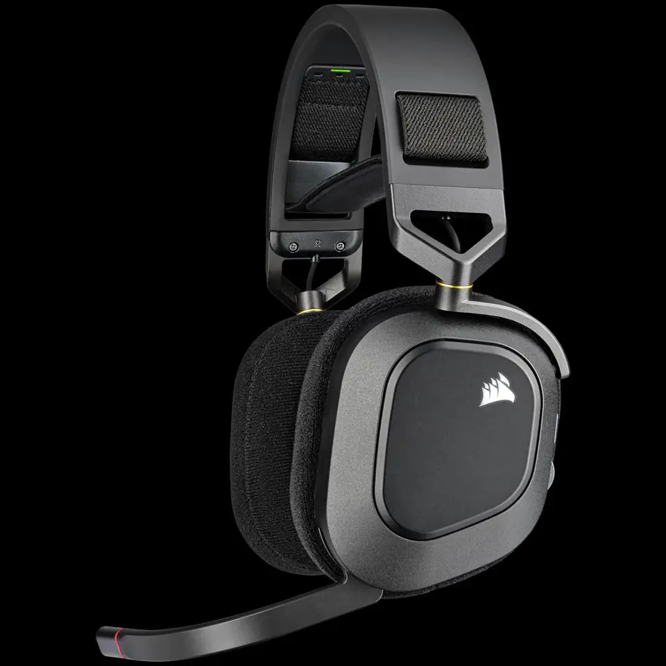 ⁨Corsair Gaming Headset HS80 RGB WIRELESS Built-in microphone, Carbon, Over-Ear⁩ w sklepie Wasserman.eu