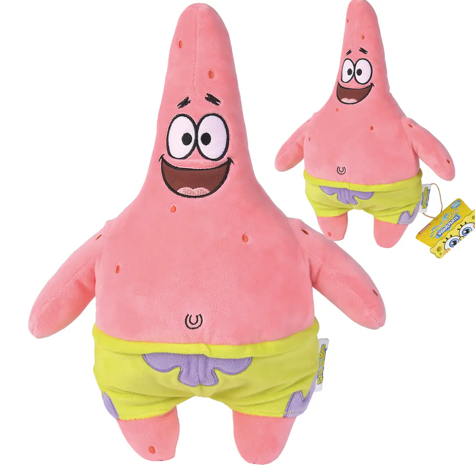 ⁨SIMBA SpongeBob Kanciastoporty Maskotka Patryk Rozgwiazda Pluszak 35cm⁩ w sklepie Wasserman.eu