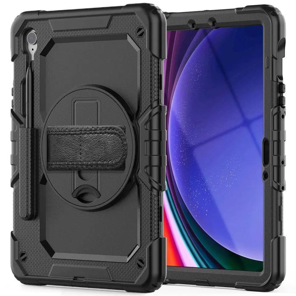 ⁨Etui SAMSUNG GALAXY TAB S9 FE 10.9 Tech-Protect Solid360 czarne⁩ w sklepie Wasserman.eu