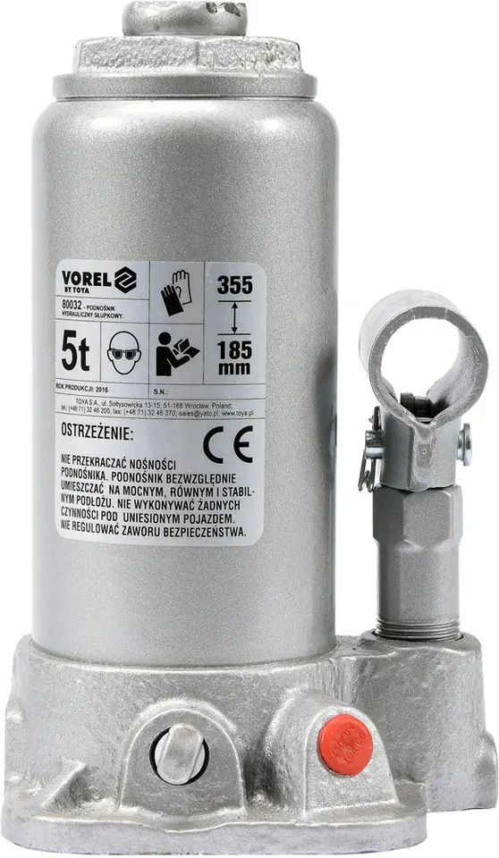 PODNOŚNIK HYDRAULICZNY SŁUPKOWY 5T w sklepie Wasserman.eu