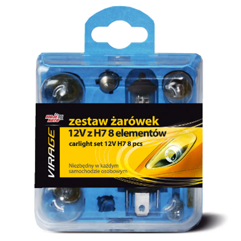 ⁨ZESTAW ŻARÓWEK 12V Z H7 8 ELEMENTÓW⁩ w sklepie Wasserman.eu