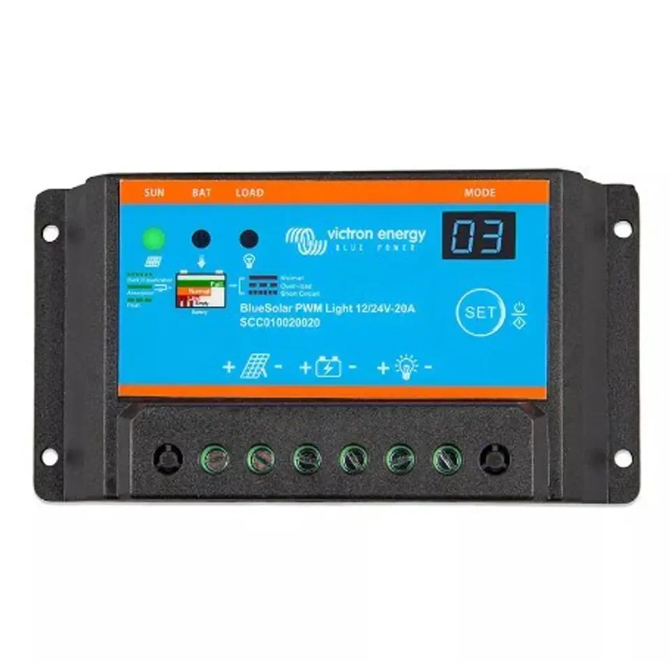 ⁨Regulator ładowania Victron Energy Bluesolar Pwm-Light 12/24-30 (SCC010030020)⁩ w sklepie Wasserman.eu